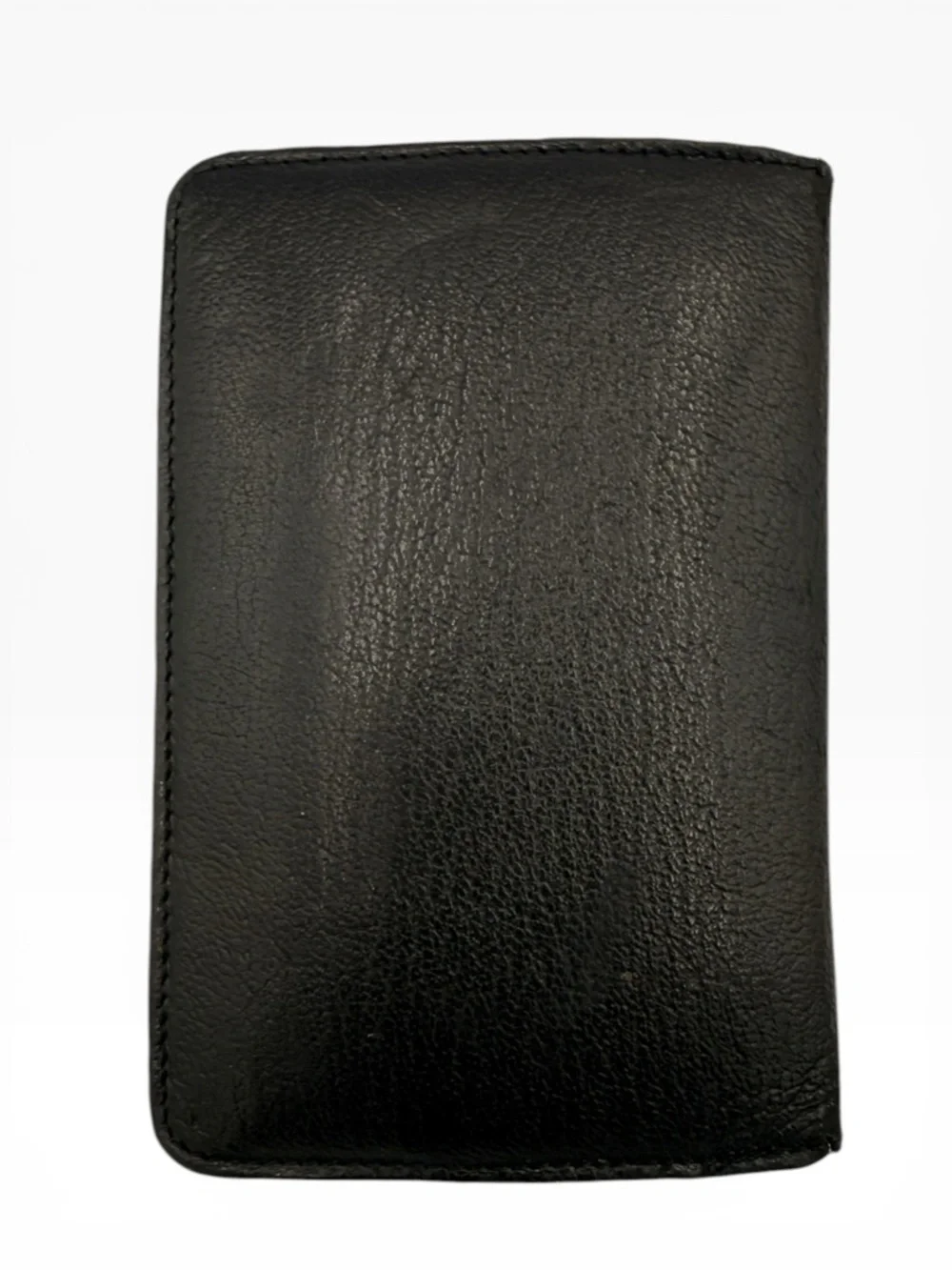 Chanel Vintage Black Leather Card Holder Wallet CC Logo Authenticated